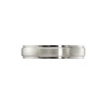 thumbnail image 3 of Ladies or Mens Titanium Brushed Step-Edge Band Ring (5mm), 3 of 4