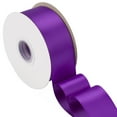 thumbnail image 1 of Joycrosso Purple Ribbon 2 Inch Wide Thick Fabric Ribbon, 50 Yards Double Faced Satin for Gift Wrapping Floral Bouquets Wedding Party Decoration, 1 of 7
