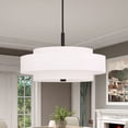 thumbnail image 6 of 50875-07 Livex Lighting Meridian - 5 Light Pendant in Modern Style - 24 Inches wide by 17 Inches high-Bronze Finish    -Traditional Installation, 6 of 13