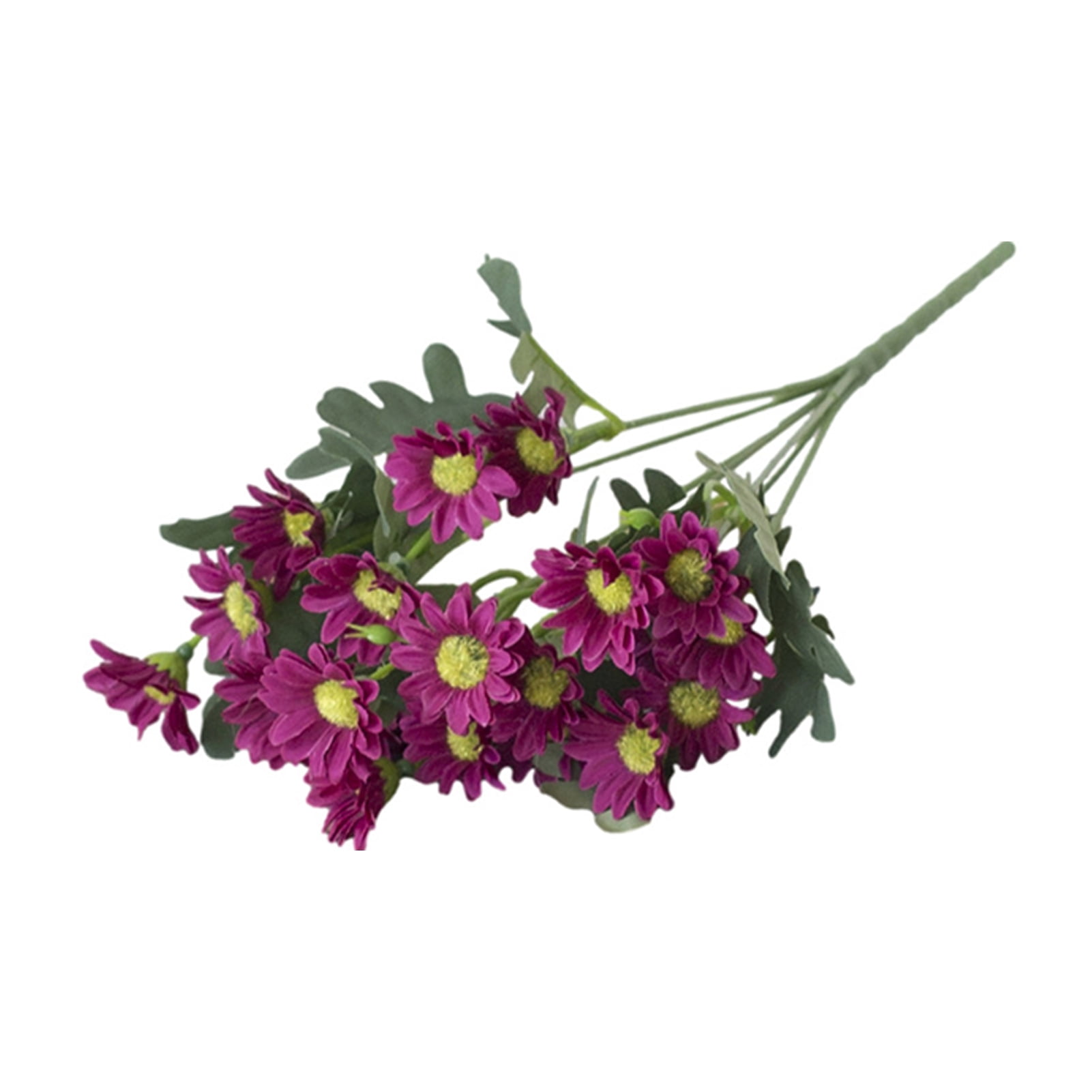 Daisies Artificial Flowers, Fake Colorful Daisy Plant Bouquet for Home