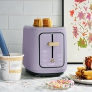 Beautiful 2 Slice Toaster with Touch-Activated Display, Lavender by Drew Barrymore