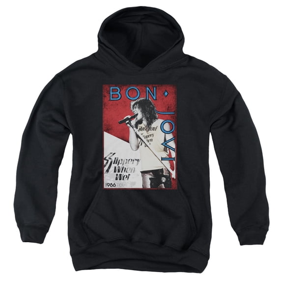 Bon Jovi - 86 Tour - Youth Hooded Sweatshirt - X-Large