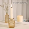 thumbnail image 6 of 24pcs Glass Bud Vase Set, Small Gold Amber Flower Vases for Centerpieces in Bulk, Mini Vintage Vase for Wedding, Home,Table Decoration, 6 of 7