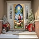 thumbnail image 5 of xihome Cubrepuertas navideño grande de polister, 90 x 200 cm, con diseño de Pap Noel., 5 of 6