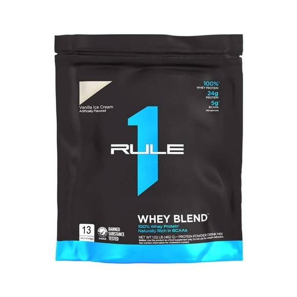 Rule 1 Whey Blend 14 serv Vanilla Ice Cream 1.02 lbs