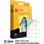 Kodak Zink Acid-Free Premium Kodak Photo Paper, Inkjet, 2ʺx3ʺ, 50 Sheets, 50 Count, 1 pack