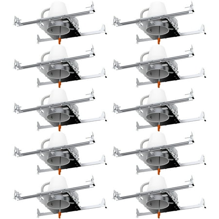 Sunco 10 Pack 4 Inch Can Lights Housing New Construction, Recessed Can Housing For Ceiling, Hard Wired, TP24 Connector, 120-277V, Air Tight Steel, IC Rated, Easy Install UL