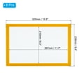 thumbnail image 2 of Unique Bargains A4 Magnetic Sign Holder, 8 Pack Magnetic Display Frame Self-Adhesive Picture Frame for Refrigerator, Yellow, 2 of 7