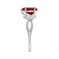 thumbnail image 3 of ANGARA Lab Grown 1.9 Ct Pear-Shaped Ruby Butterfly Engagement Ring for Women in 14K White Gold (Size-9x7mm) | July Birthstone, Birthday, Anniversary, Jewelry Gift for Women | Lab-Grown Ruby Ring, 3 of 8