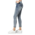 thumbnail image 6 of WallFlower Women's Luscious Curvy Ankle Mid-Rise Insta Stretch Juniors Jeans, 6 of 8