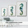 thumbnail image 4 of Seahorse Framed Premium Gallery Wrapped Canvas - Ready to Hang - 25 x 37 - Natural Wood Floating Frame, 4 of 9