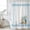 Sky Blue, variant on Summer Coastal Shower Curtain, Waterproof Shower Curtains for Bathroom, Nautical Beach Marine Life Beige Striped Washable Fabric Bathtub Curtain Set Bath Decor with 12 Hooks 48"x72"