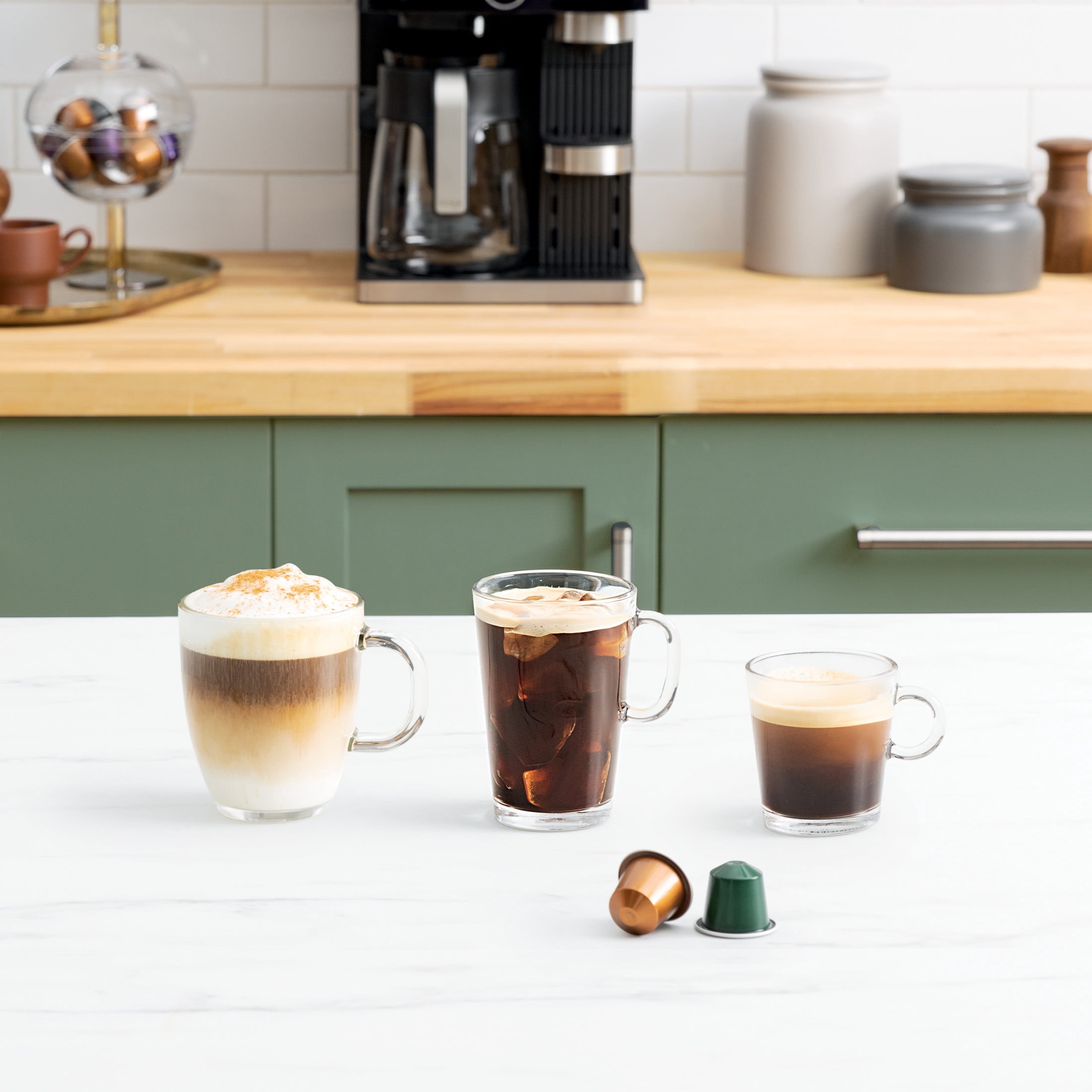 Ninja Prestige Dual Brew System 12-Cup, Built-In Milk Frother, Nespresso Capsule Compatible, CFN600WM, Black