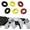 Red & Black & Yellow, variant on PlayVital 3 Pairs Silicone Aim Assist Target Motion Control Precision Rings for PS5, for PS4, for Xbox Series X/S, Xbox One, Xbox 360, for Switch Pro, for Steam Deck - Gray & Black & White