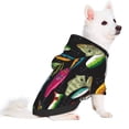 thumbnail image 2 of Fotbe Colorful Fishing Lures Sudadera con Estampado para Perros Pequeños – Suéter con Capucha para Mascotas, Tela Suave de Forro Polar con Bolsillo-XX-Large, 2 of 7