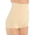 thumbnail image 2 of Women's Self Expressions 00525 Slim Waister High Waisted Boyshort (Black S), 2 of 4