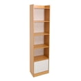 thumbnail image 3 of 5-Tier Storage Rack 5-Tier Modern Storage Rack Small Narrow Corner Bookcase, 3 of 18
