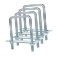 thumbnail image 4 of GUOOL 4x U Bolts Reliable Heavy Duty for Industrial Rectangular Wood Metal Objects M8 80x100mm, 4 of 8