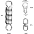 thumbnail image 3 of Silla colgante de resorte para silla de huevo, resorte oscilante para silla colgante, capacidad de carga de hasta 25 kaili Sencillez, 3 of 5