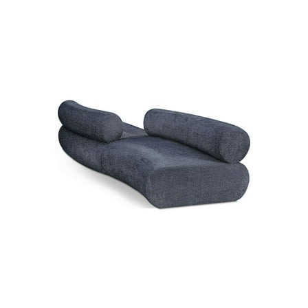 Meridian Furniture Bale Navy Chenille Fabric Modular Sofa