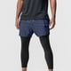 thumbnail image 1 of Pantalones largos para hombre, con bolsillos a juego, cremallera y cordón, pantalones casuales de algodón y seda fresca para hombre, 1 of 6