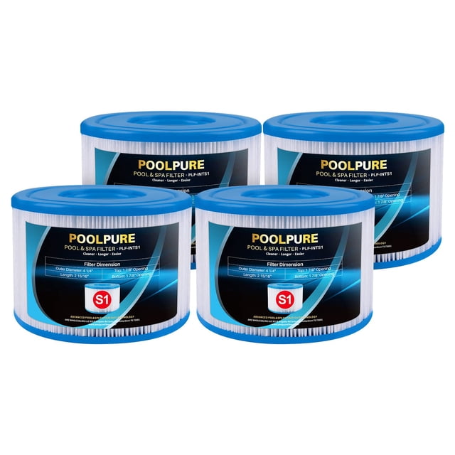 Filtro para Jacuzzi POOLPURE 29001E Tipo S1 PureSpa Paquete de 4