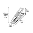 thumbnail image 3 of Pida en múltiplos de 20 Paquete de 20 Clip plano para clavos de 45 cm Clip de acero inoxidable Clip para secar ropa utilizado con flores navideñas 210609YA04 ANGGREK Otros, 3 of 3