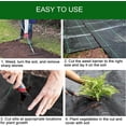 thumbnail image 4 of Mulching Cloths Garden Anti Weed Cloth, Mulching Cloth Resists UV Rays, 2mx20m, 4 of 5