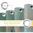 thumbnail image 4 of Easter Bunny Blackout Curtains for Bedroom, Colorful Eggs Rabbits Spring Daisy Flowers Thermal Insulated Kitchen Drapes with Grommets, Light Blocking Window Treatment, 2 Panels 42" x 63", 4 of 7