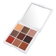 thumbnail image 4 of Paleta de sombras de ojos, 9 colores, brillo nacarado mate, sombra de ojos portátil en polvo para maquillaje, 4 of 8