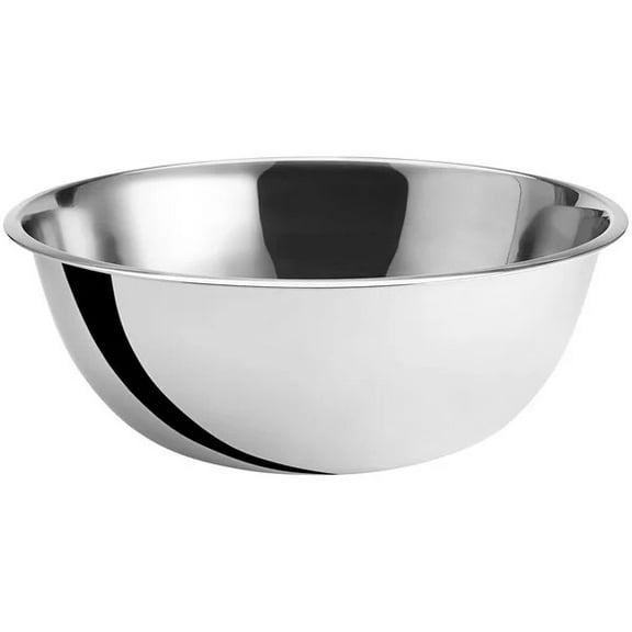 Fonteme Stainless Steel 16 QT Mixing Bowl | Home & Commercial Quality | Flat Bottom | Cooking, Baking, Meal Prep [1PK]
