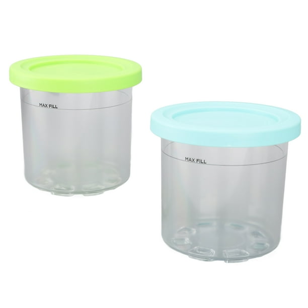 2 Piezas Contenedores de Pinta de Helado con Tapas 600ml Tarro de Almacenamiento de Helado Contenedores de Almacenamiento de Alimentos Congelados para NC299AMZ NC300s ANGGREK Otros