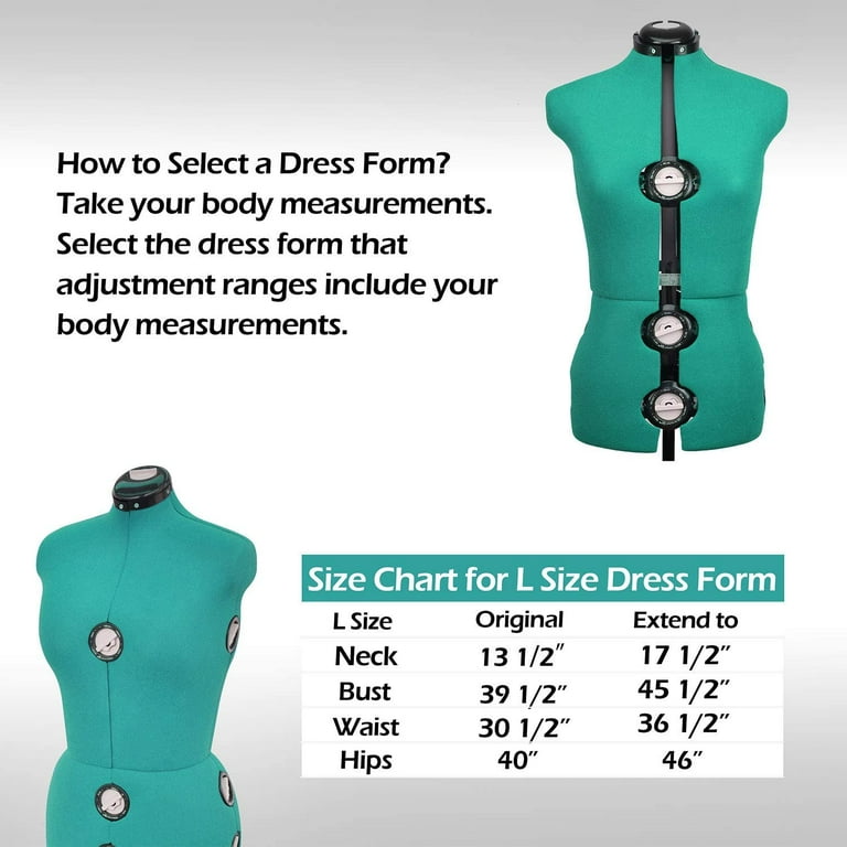 GEX Tailor Adult Making Fully Adjustable Dress Form, 13