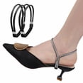 thumbnail image 2 of Correas para zapatos de tacón alto: hebilla de PU/metal, desmontables/antideslizantes, para tacones de mujer, fáciles de ajustar/evitan que se resbalen, 2 of 2