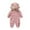 Pink, variant on Baby Winter Snowsuit Jumpsuit Warm Hooded Coat for Boys and Girls Thick Soft Jacket Outerwear