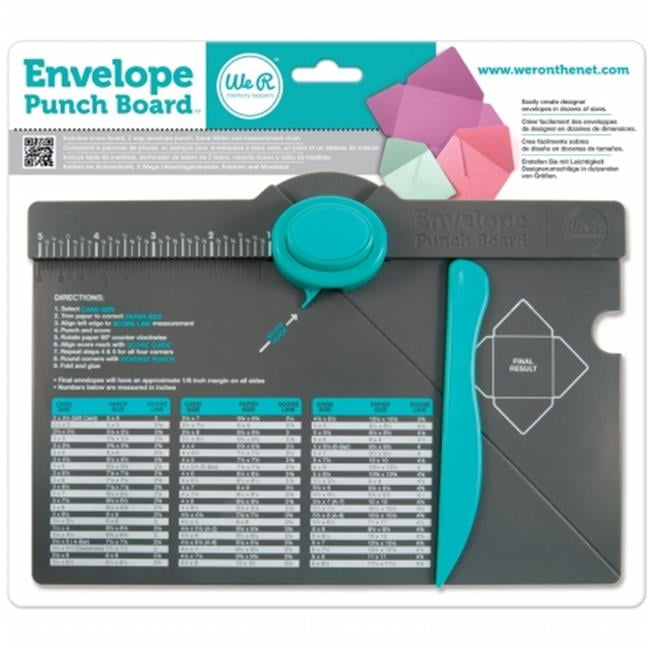 Envelope Maker 13-211 We R Memory Keepers Envelope Punch Board Punch Board Envelope Punch Envelope Punch Board