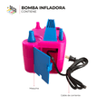 thumbnail image 2 of Bomba de Aire electrica para Globos, Doble Boquilla, Inflador de Globos con Modo Automático, portatil Deco play bomba infladora rosa, 2 of 4