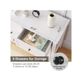 thumbnail image 6 of EastVita 6 Chest Of Drawer Dresser, Modern Dresser With Deep Drawers And Nickel Round Handle, Wood Organizer Storage Cabinet For Bedroom, Living Room, Hallway, 6 of 8