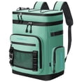thumbnail image 1 of Mochila aislante impermeable Cooler Hulongo 30 L, color verde, 1 of 7