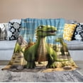 thumbnail image 2 of HENGT  Kids Dinosaur Blanket, Soft and Warm Flannel Plush Printed Dinosaur Toddler Blankets, Blanket for Boys and Girls,, 2 of 6