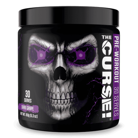JNX Sports® The Curse Pre Workout Powder Dark Grape Pre Workout Mix for Energy and Focus, 30 Serves