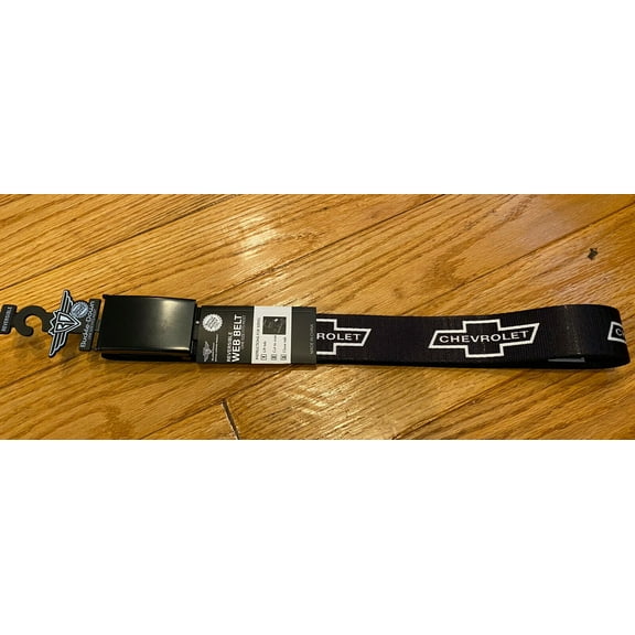 Buckle-Down Reversible Web Belt Chevrolet Chevy Bow Logo w/ Bottle Opener Buckle