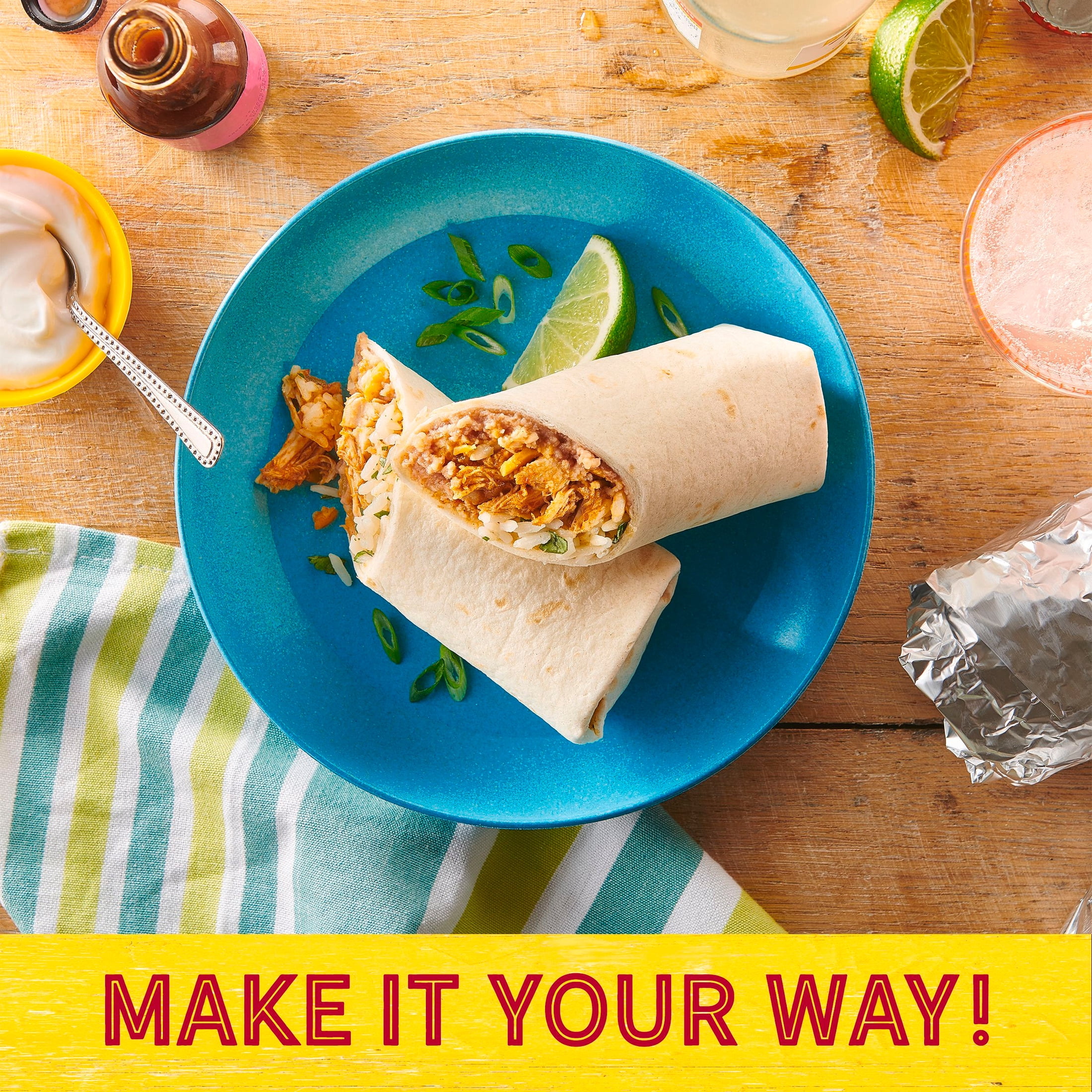 (2 pack) Old El Paso Flour Tortillas for Burritos (8 Count)
