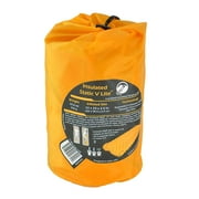 Klymit Insulated Static V Lite Sleeping Pad, Ultralight 4-Season Inflatable Air Mattress for Camping & Backpacking, Mango