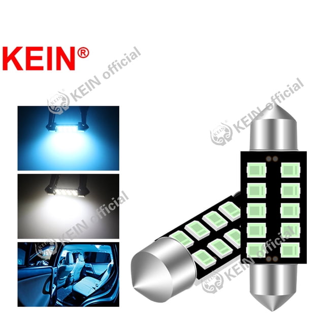 KEIN Festoon Led Car Led Light C10W C3W Signal Lamp C5W LED Bulb 31mm 36mm 39mm 41mm 12V White Crystal Blue 2835 SMD Car License Plate Interior Reading Dome Light Plate Door Lamp Car Indicator Light