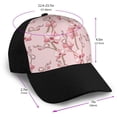 thumbnail image 2 of Naloa Orchids Flowers Adult adjustable Print Baseball Hat, Patchwork curved brim baseball capfor Men and Women, One Size, 2 of 5