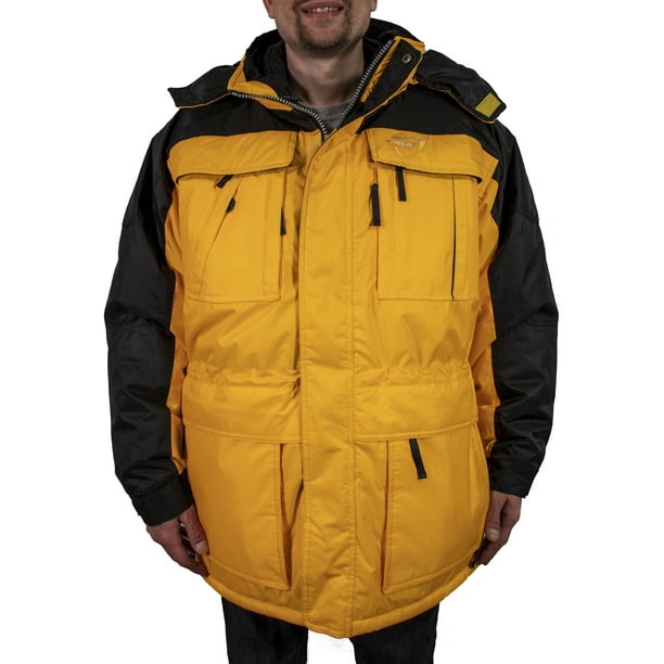 Defense Big & Tall Men's 3in1 Winter Coat Parka & (4XL, Yellow) - Walmart.com