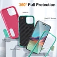 thumbnail image 4 of Étui Support Rigide Hybride Double Ultra Protecteur Anti-Rayures avec Pare-Chocs avant pour iPhone 14 Pro 6,1 Pouces, 4 of 7