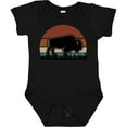 thumbnail image 3 of Inktastic Buffalo Retro Sunset Bison Boys or Girls Baby Bodysuit, 3 of 5