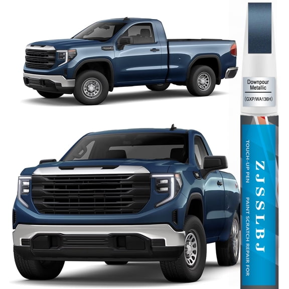 Downpour Metallic(GXP/WA136H) Touch Up Paint for GMC, Car Paint Pen Scratch Repair Two-In-One Touch Up Paint